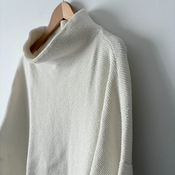 Free People Ottoman Slouchy Tunic Sweater Top Ecru White Size Small - Picture 5 of 10